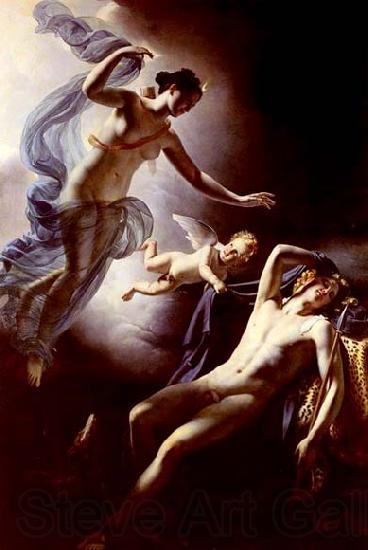 Jerome-Martin Langlois Diana and Endymion Norge oil painting art
